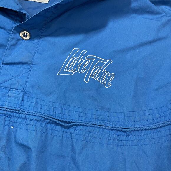 Vintage 90s Lake Tahoe Pull Over Jacket size M Blue ICED - Picture 2 of 8